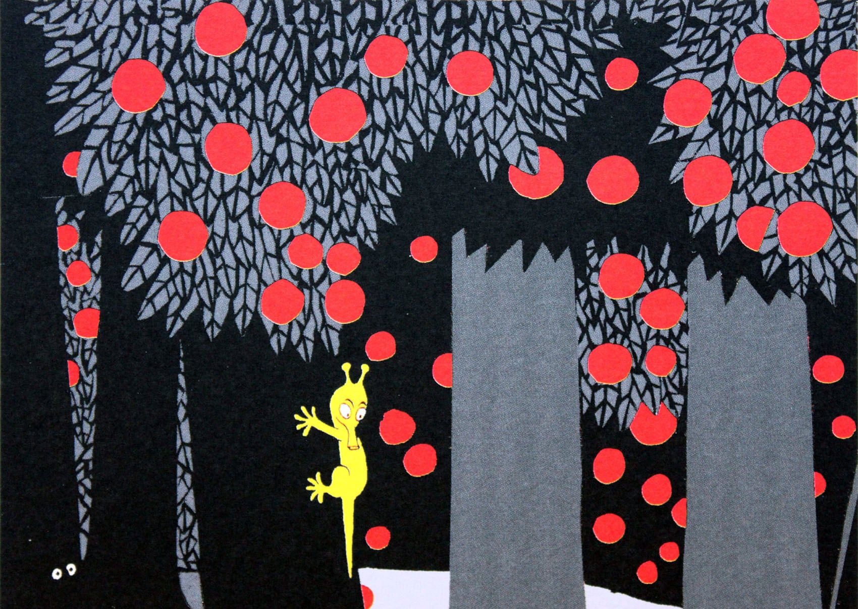 ムーミン 北欧 Putinki「森の小道」送料無料 フレーム選択可能 展示用フック付アートポスター 絵画 インテリア アート