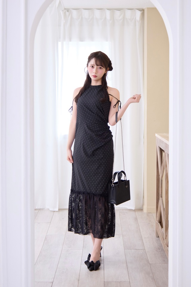 lace docking long onepiece