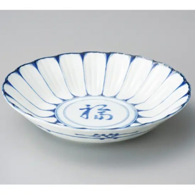 色彩大輪23㎝深皿