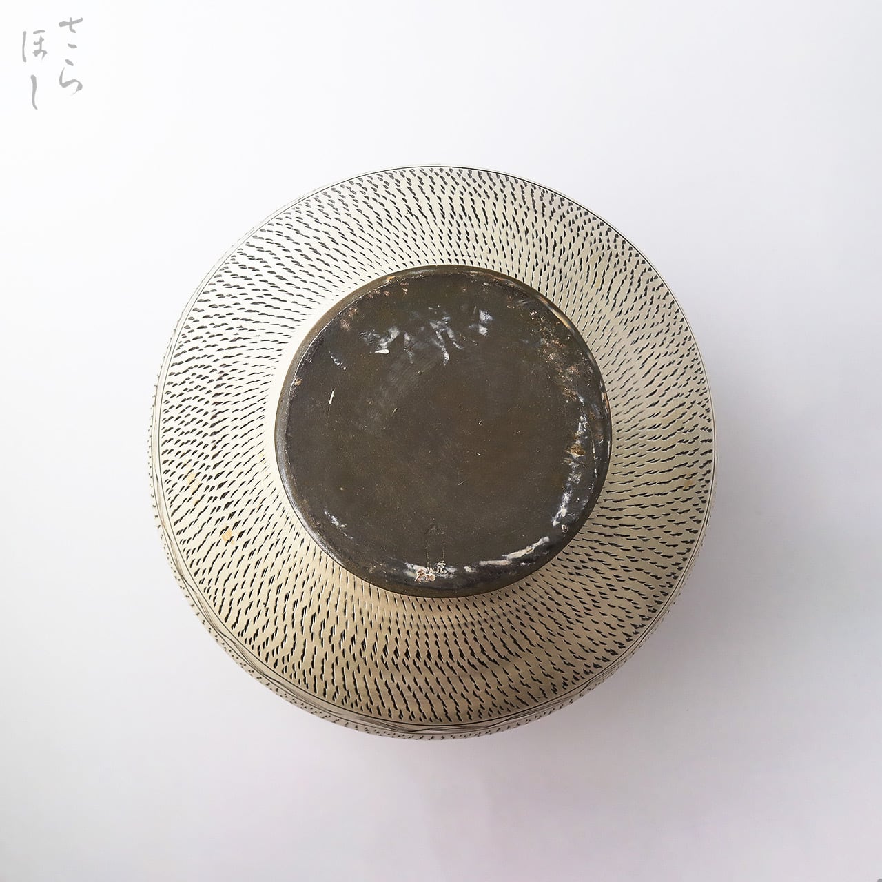 一点もの】小鹿田焼 小袋窯 5升丸花瓶 飛び鉋/櫛描き 高さ約29.5cm