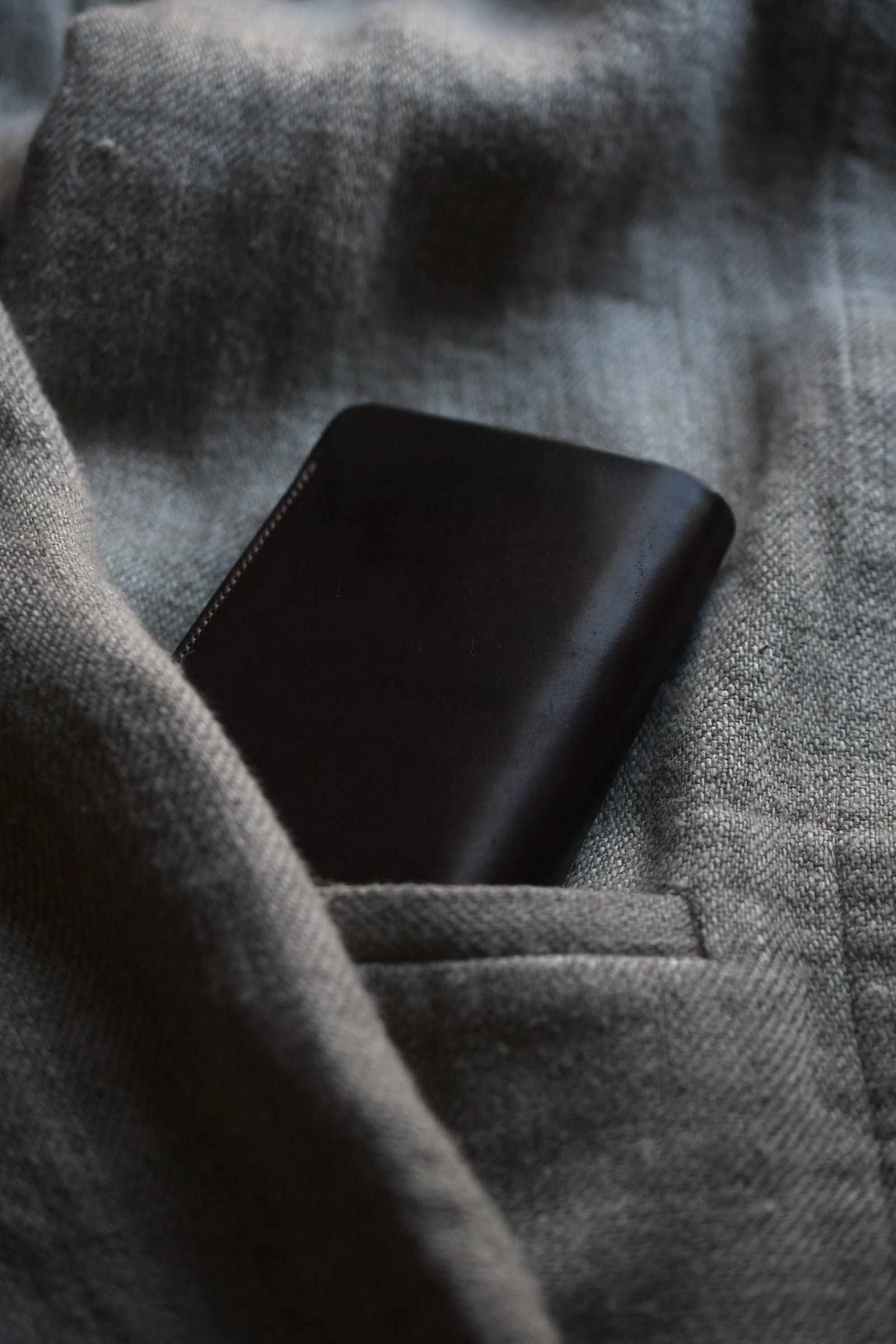 forme / Short Wallet - Cordovan Dark Cognac × DOUBLE Brown | nariwai