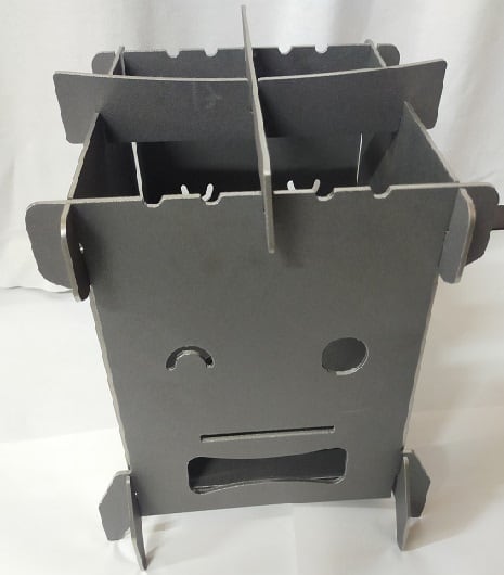 鉄工所のBBQコンロ Bタイプ（3種類の顔デザイン） | 鉄工所の焚火台