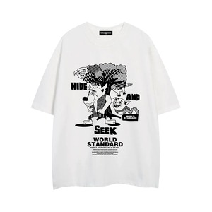 WORLD STANDARD×アキナ秋山コラボクルーネックプリントTシャツ/WSHT-119