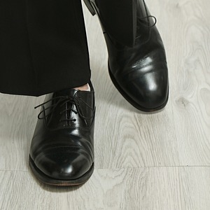 Florsheim フローシャイム キャップトゥ レザー シューズ 10D 黒 used