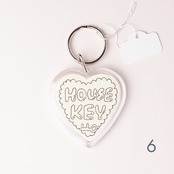 < KIMUKIMU > 原画キーホルダー（ハート）- 1