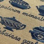 刺繍額もの　クロスステッチ刺繍　スープチューリン　　木製フレーム　木彫り大型フレーム　壁面インテリア　スープの時間 12otdz37