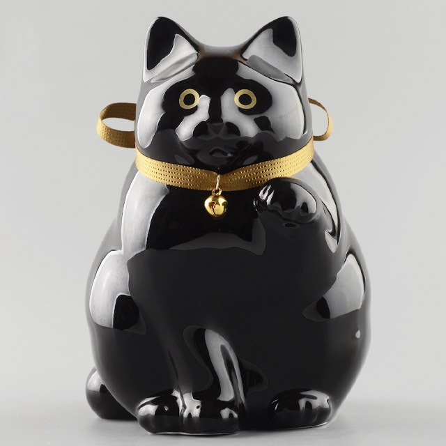 へそくりの招き猫 弍号黒丸 / Manekineko Bank Second Model fat Black