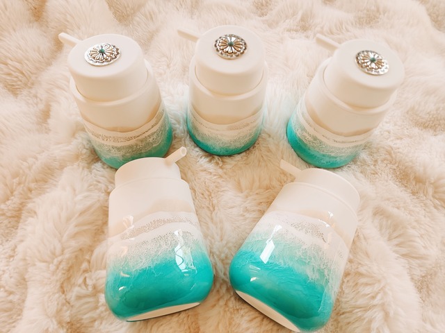 465.オーシャンレジンアート ソープディスペンサー泡タイプ