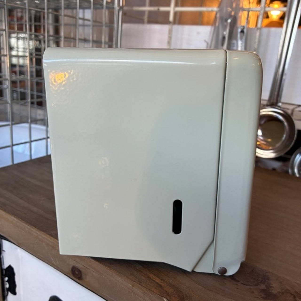 DULTON TISSUE DISPENSER IVORY / ダルトン ティッシュディスペンサー アイボリー バス用品 洗面用品 キッチン用品 壁付け 置き型 ペーパーホルダー レトロ シンプル おしゃれ かわいい ギフト プレゼント
