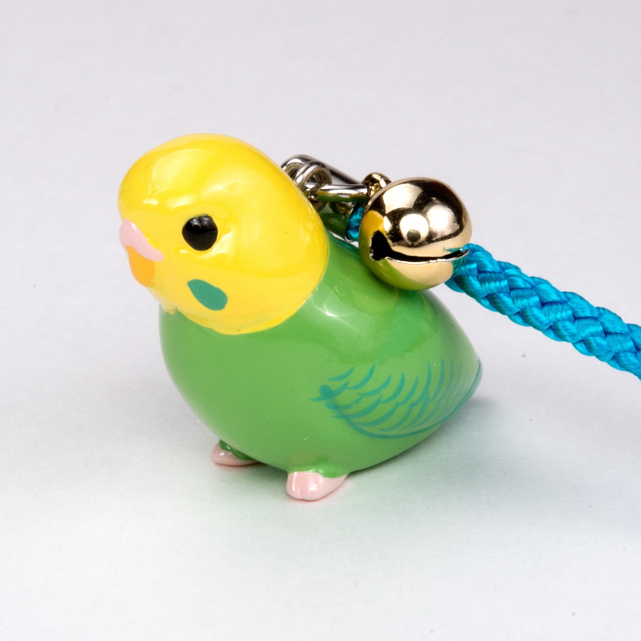 鳥シリーズ セキセイ インコ ストラップ BO-2001 イエローグリーン