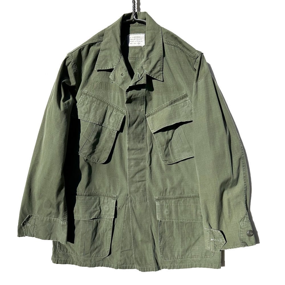 ジャケット・アウター JUNGLE FATIGUE JACKET X-SMALL-SHORT USARMY] Jungle Fatigue Ripstop Military Jacket X-Small-Short