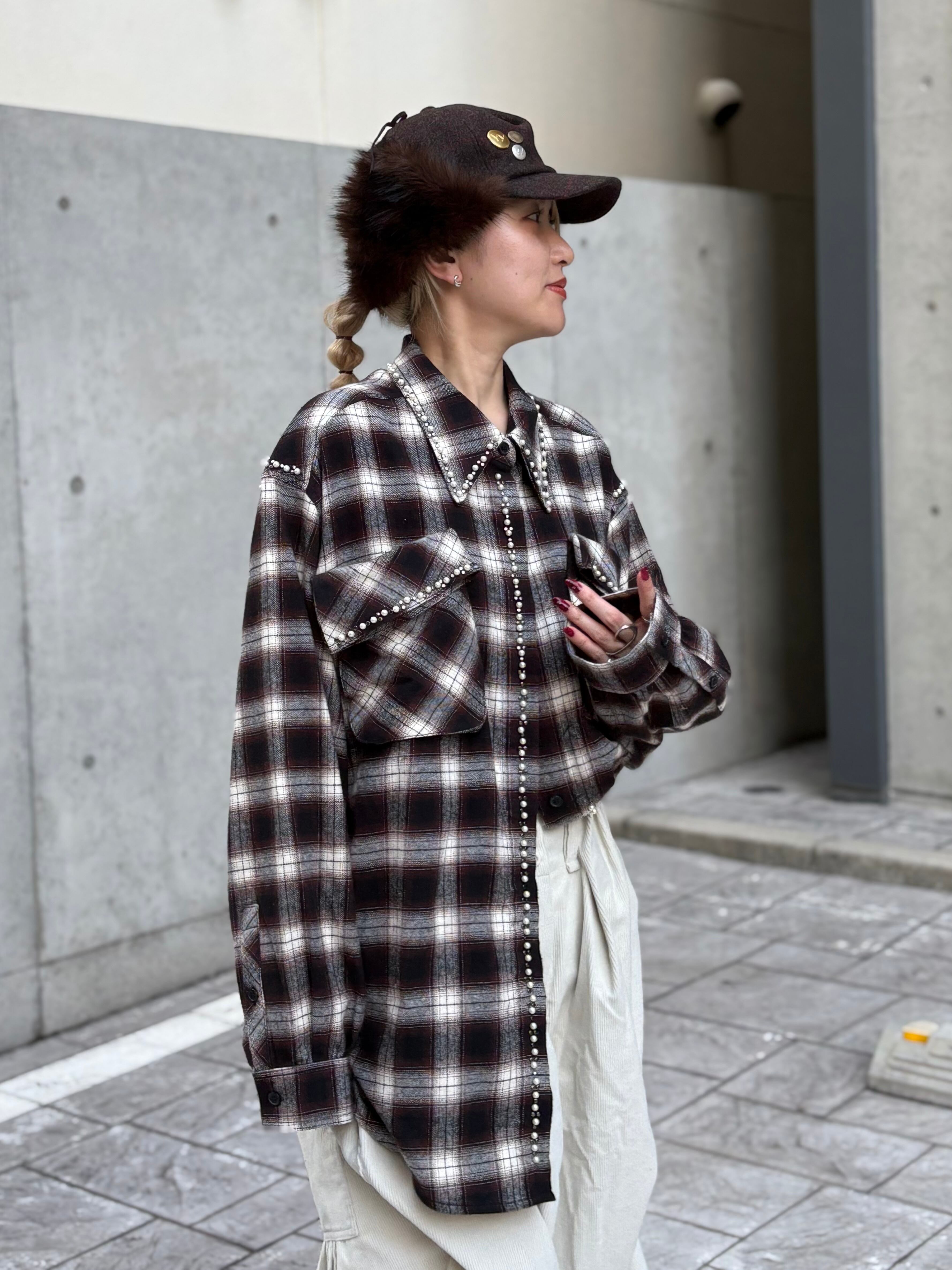 Open YY Faux Fur Earflap Cap Black キャップ Open YY Faux Fur Earflap Cap Black キャップ