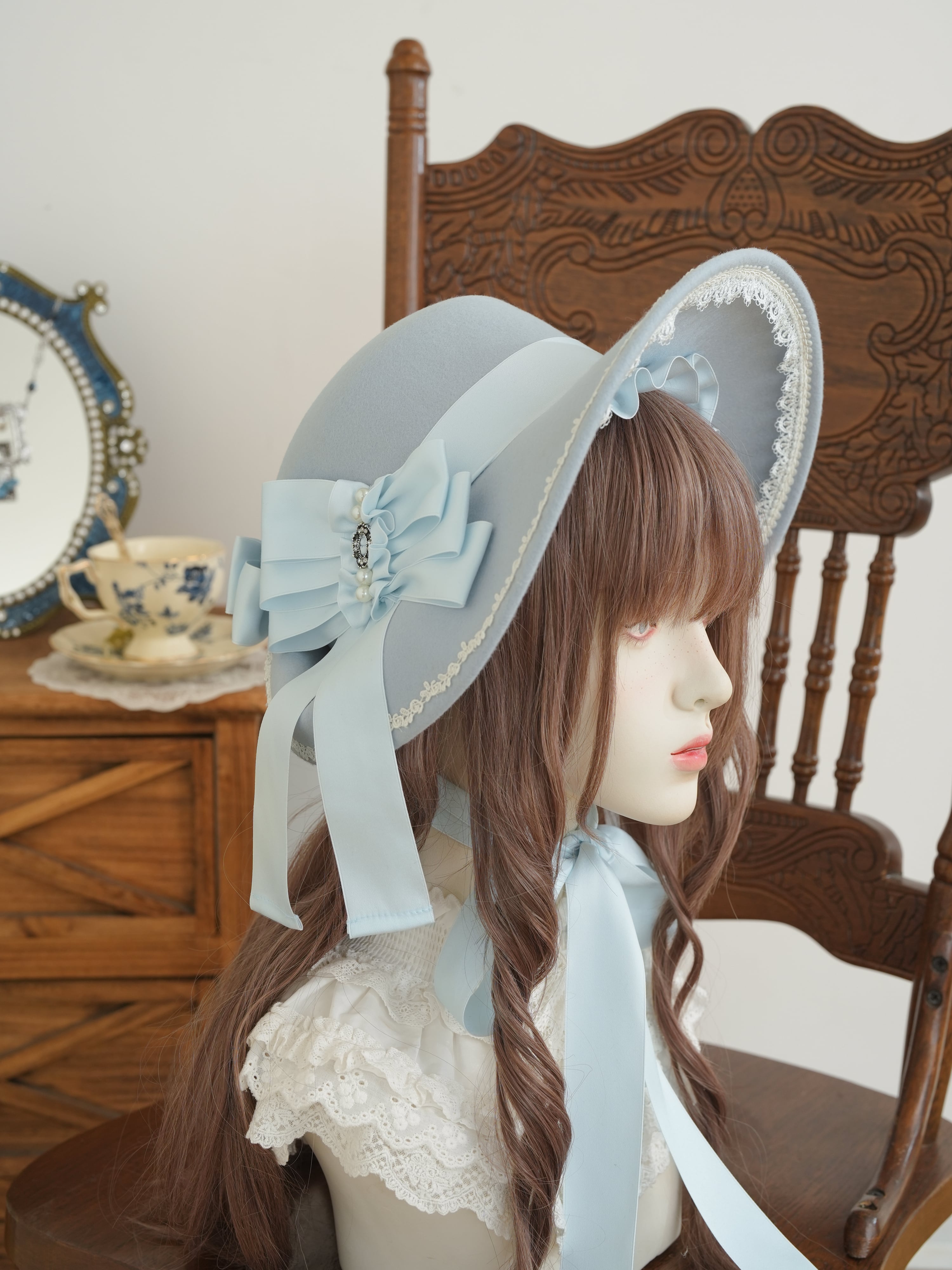 真珠の貴婦人 ボンネットハット ソフトカラー | HoshibakoWorks