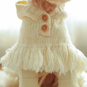 即納【ba&ttang】ポンチョニットコート アイボリー