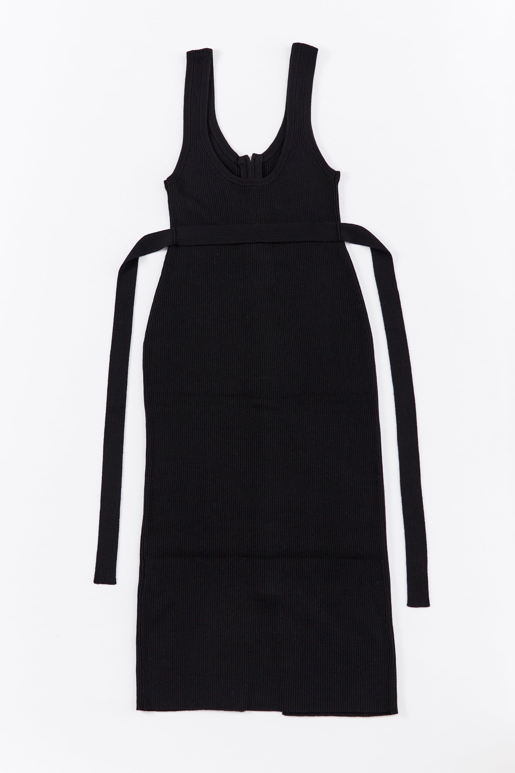 RIB TANK ZIP ONE PIECE 25AWAC-004 BLACK | A CCORDION