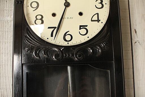 明治時計製　古い掛時計 ウォールクロック　振り子時計　機械式時計　アナログ