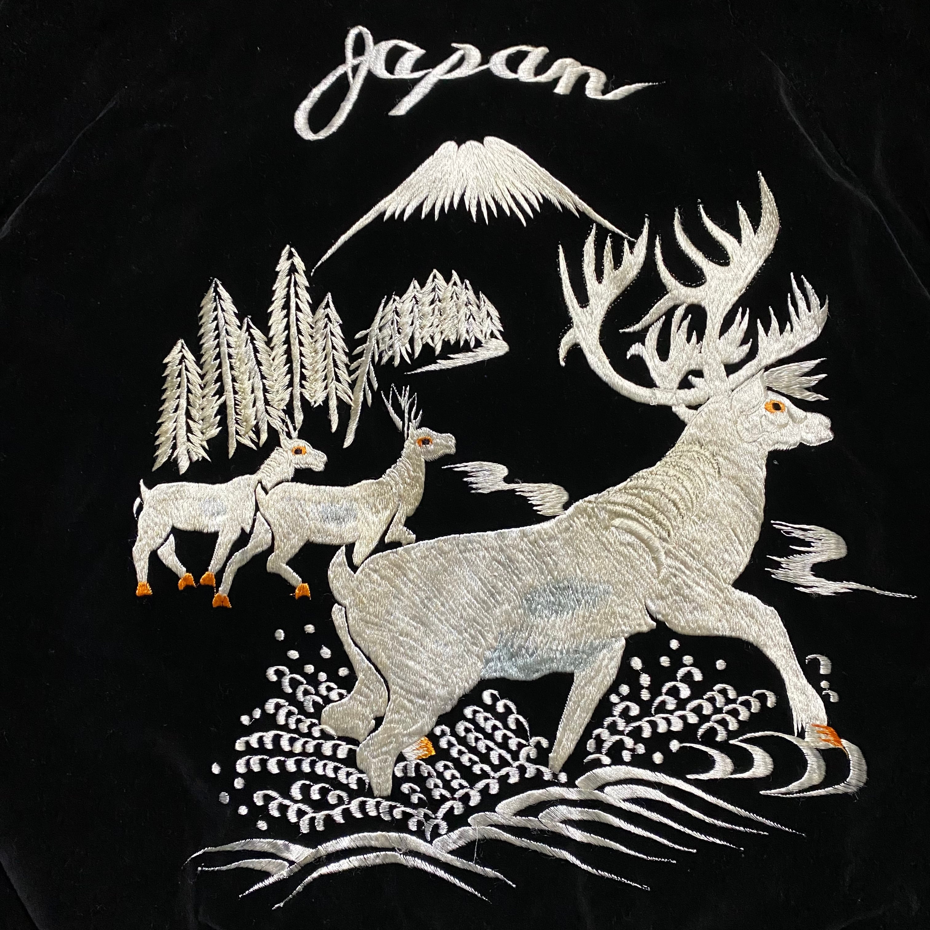 vintage 1950's velour souvenir jacket “japan” | NOIR ONLINE