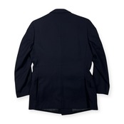 80s Kirkburn by NEW YORKER ニューヨーカー カークバーン 金ボタン ダブル テーラードジャケット 紺ブレザー 88YA4 /ビンテージ