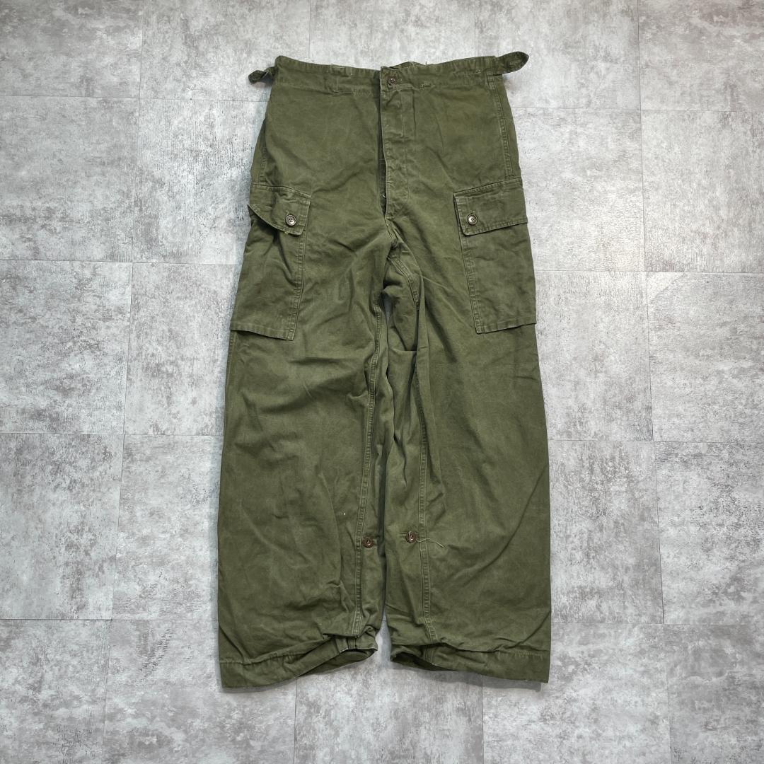 50s オランダ軍 実物 58年製造 ダブルフェイスパンツ 82/80 w33 | ib2