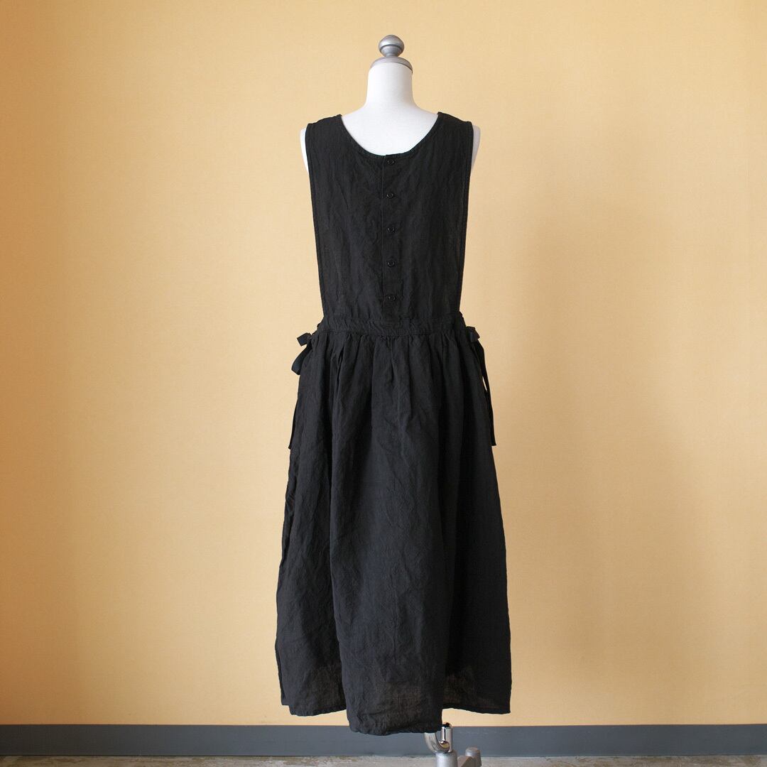 Gauze# ガーゼ G480 linen amish one piece dress リネンamishワンピースドレス・ブラック | CHELSEA チェルシーオンラインショップ 四日市 powered by BASE