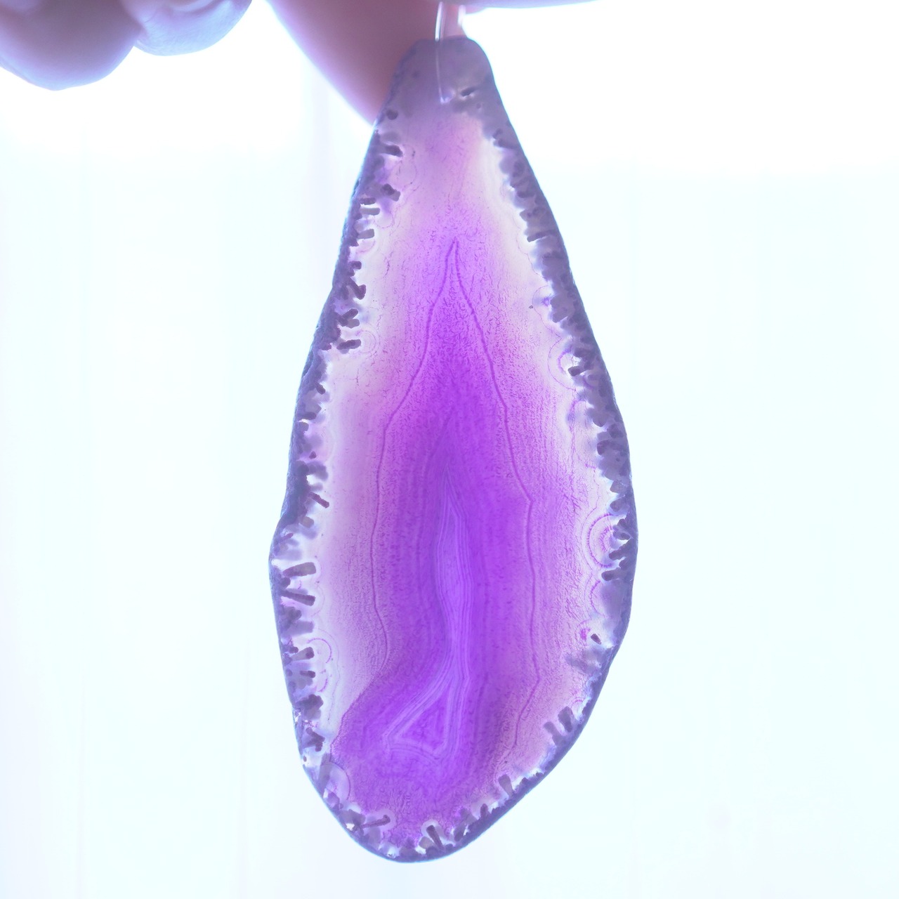 Rainbow Drops 09 - アゲートヒーリングチャイム / Agate Sun Catcher Wind Chime 326