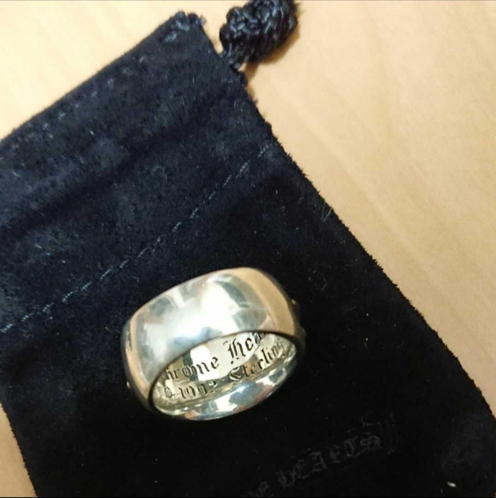 CHROME HEARTS クロムハーツ フローラルクロス リングパヴェ