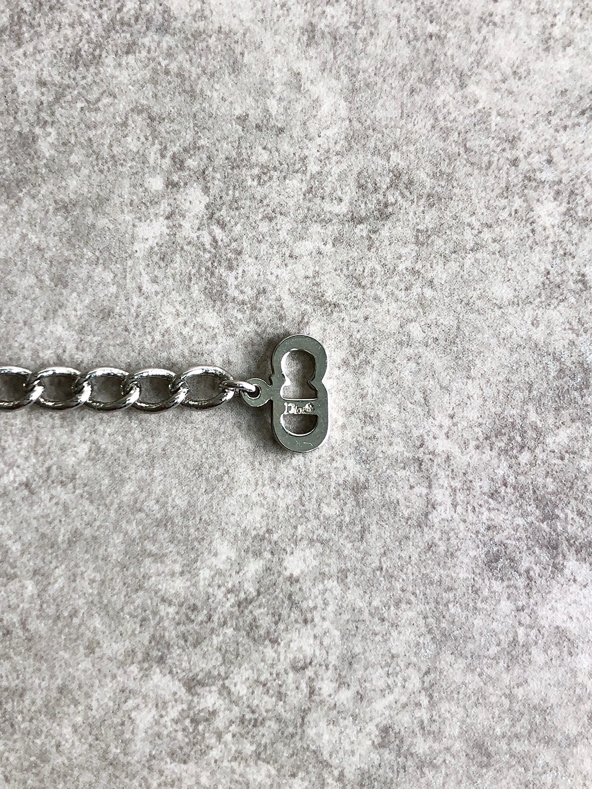 Christian Dior クリスチャン ディオール ブレスレット シルバー ロゴ