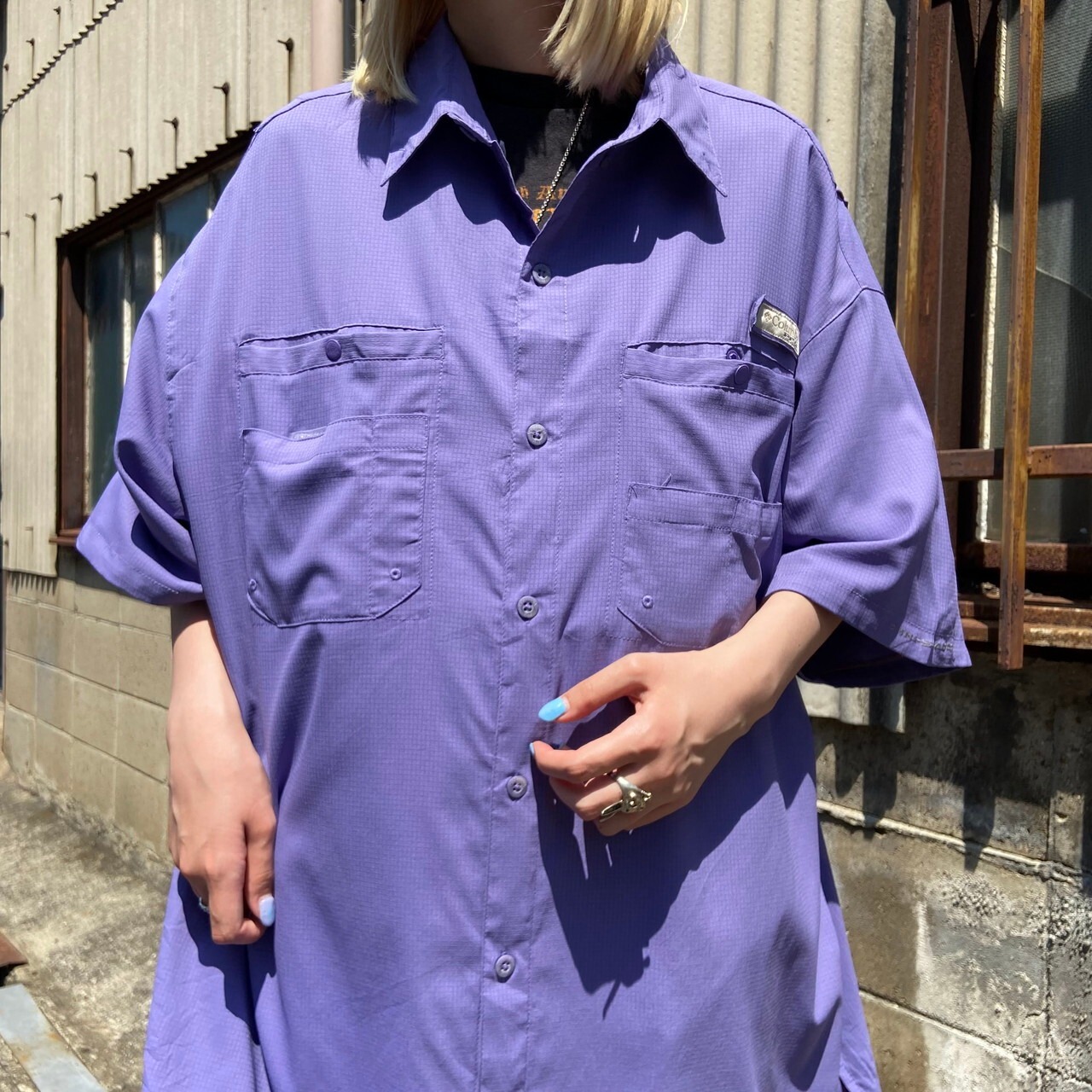 Columbia PFG コロンビア 半袖 フィッシングシャツ メンズXL 古着 