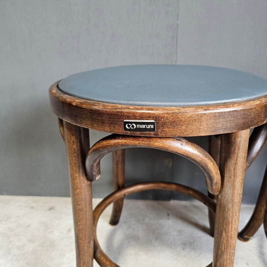 maruni マルニ ベントウッドチェア スツール 2脚セット 曲げ木 30 | 時 