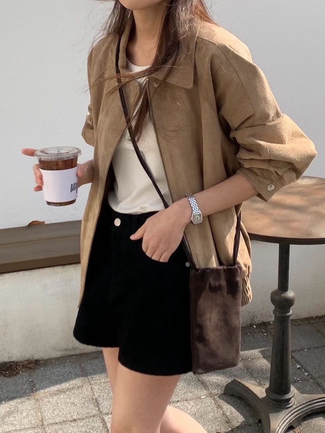 (予約) ounce / Clean denim shorts pants 2color