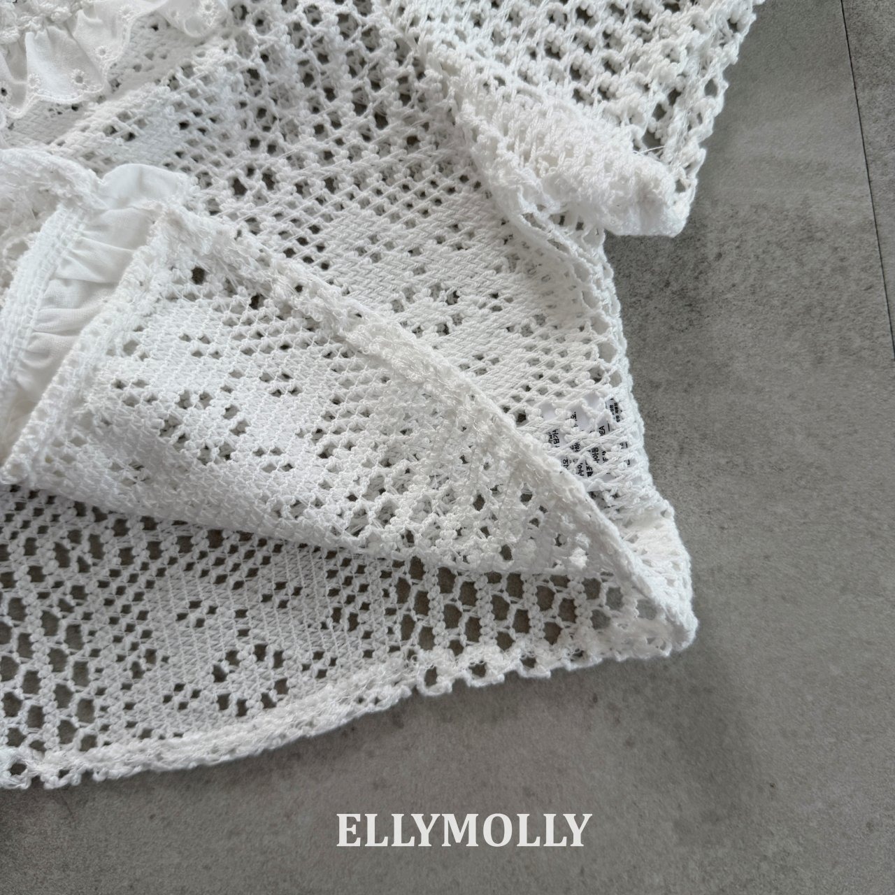 [ELLYMOLLY] Rosy Crochet Blouse / [엘리몰리] 로지크로쉐블라우스