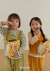 【取寄】Dailybebe ベロア セットアップ|秋服|韓国子供服|26/AT