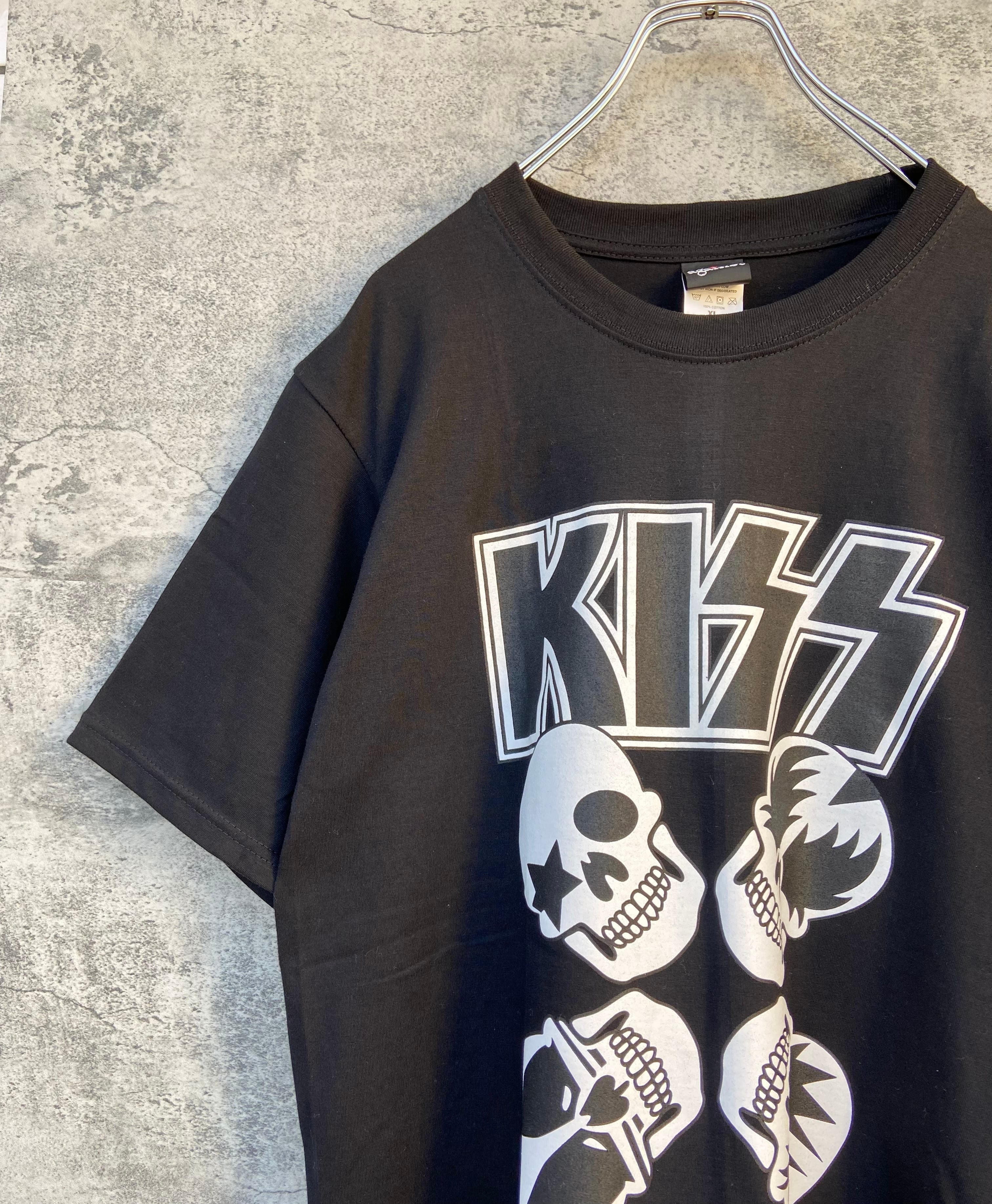 海外 ロックバンド KISS キッス バンドTシャツ 黒 | 【古着 らくふる】ビンテージ&リメイク専門のオンライン古着SHOP powered by  BASE