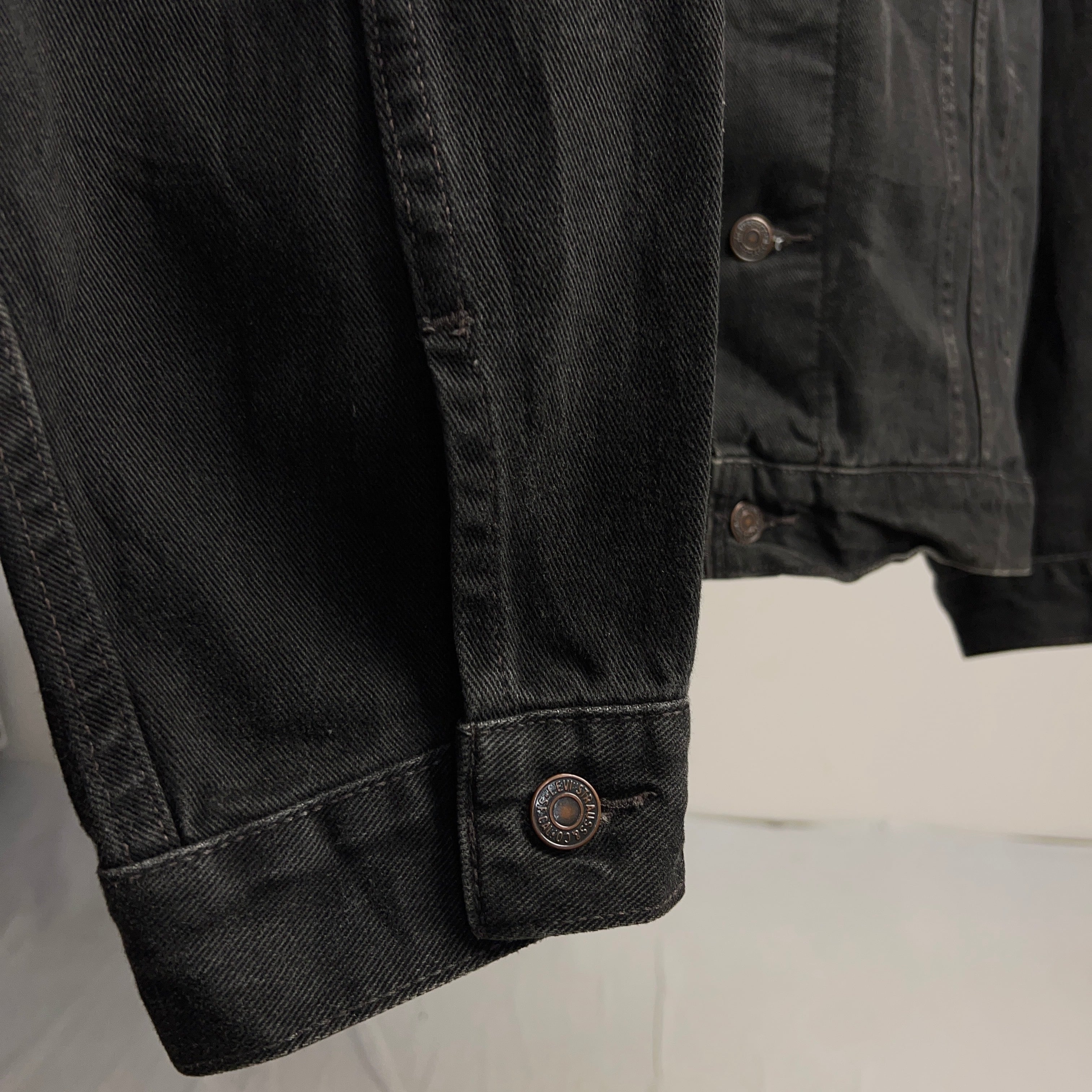 00's Levi's 70507-0260 Black Denim Jacket 90年代 リーバイス