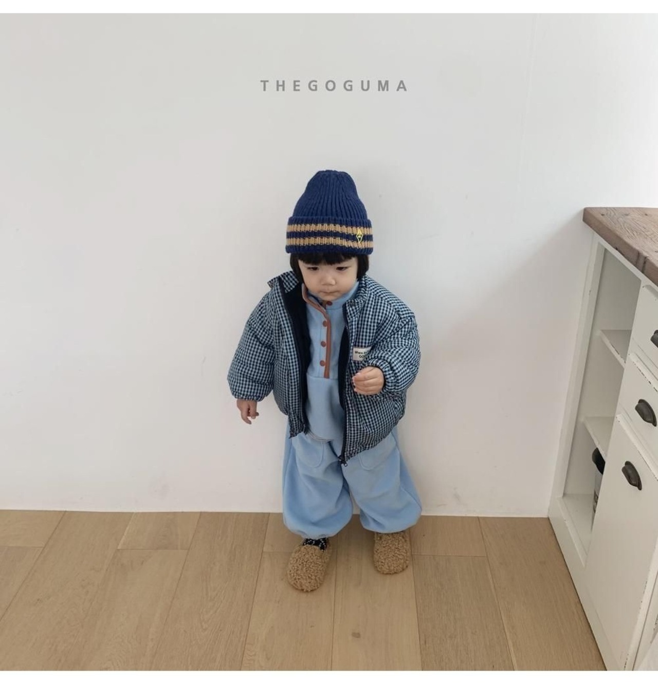 ザゴグマ / THE GOGUMA / チェックパディングジャンパー / 韓国子供服 / キッズ / 26winter〖取寄〗*XS~XL*