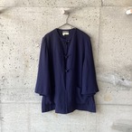 Salvatore Ferragamo navy blue china type jacket