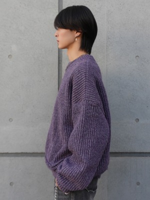 【ALUDE】Lilac haze rib knit（3color）
