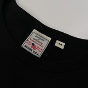 AVIREX アヴィレックス サーマル 長袖Tシャツ カットソー ストレッチ サイズ M /ブラック