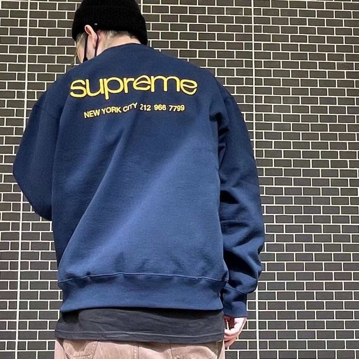 Supreme NYC Crewneck スウェット BLACK 黒トレーナー パーカー