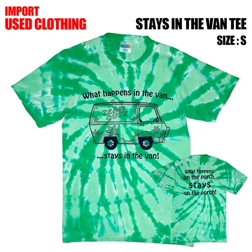 【IMPORT古着】STAYS IN THE VAN TEE (size S)