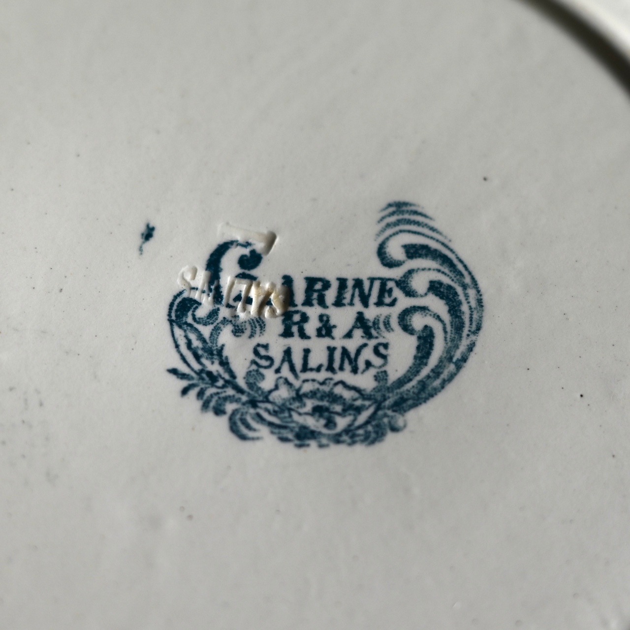 SALINS LES BAINS Plate / サラン レ バン プレート〈 フランス食器・皿・フランスアンティーク・アンティークプレート・ブロカント・ヴィンテージ 〉114165