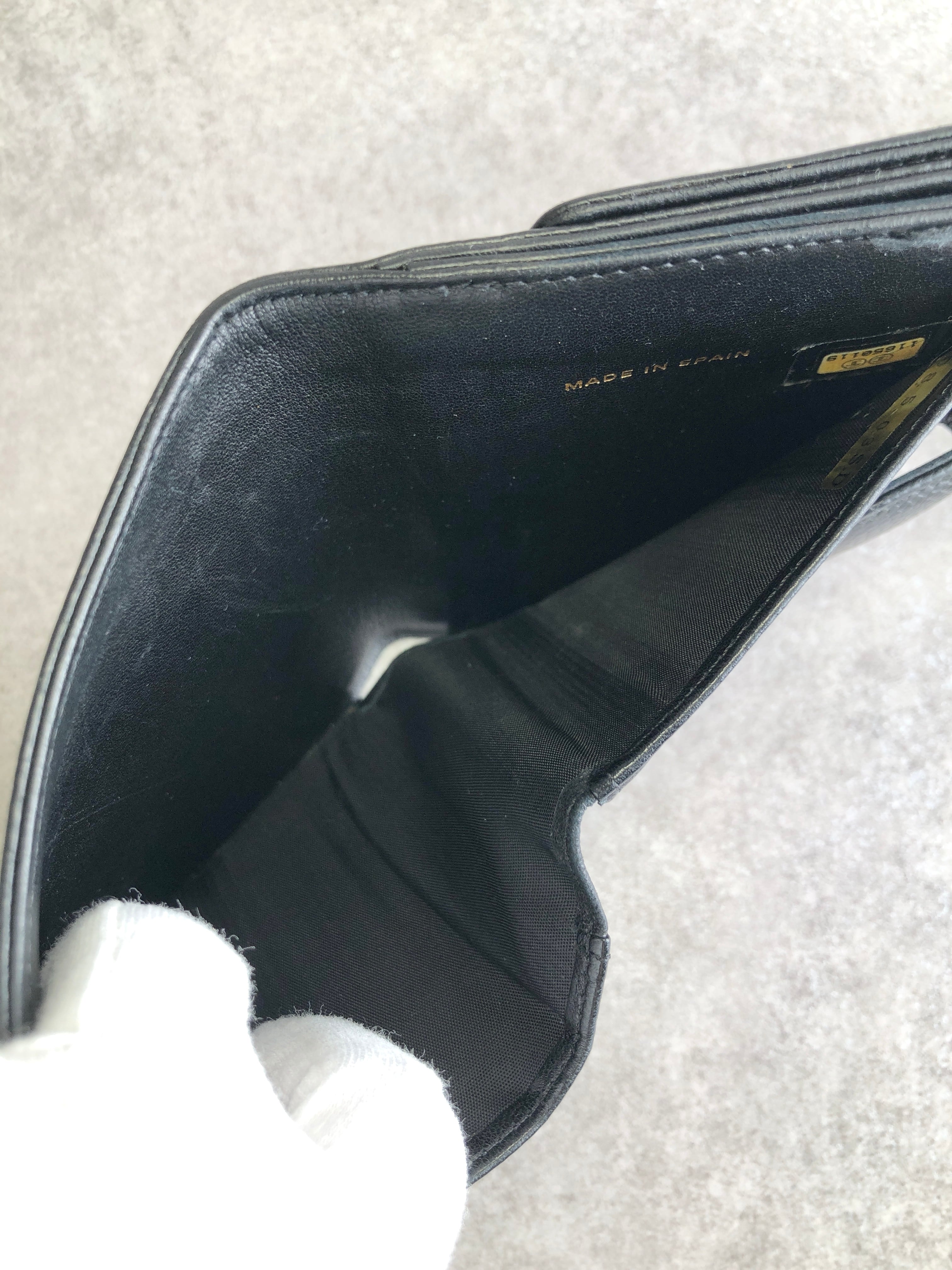 CHANEL シャネル 財布 ブラック ココマーク レザー 2つ折り vintage
