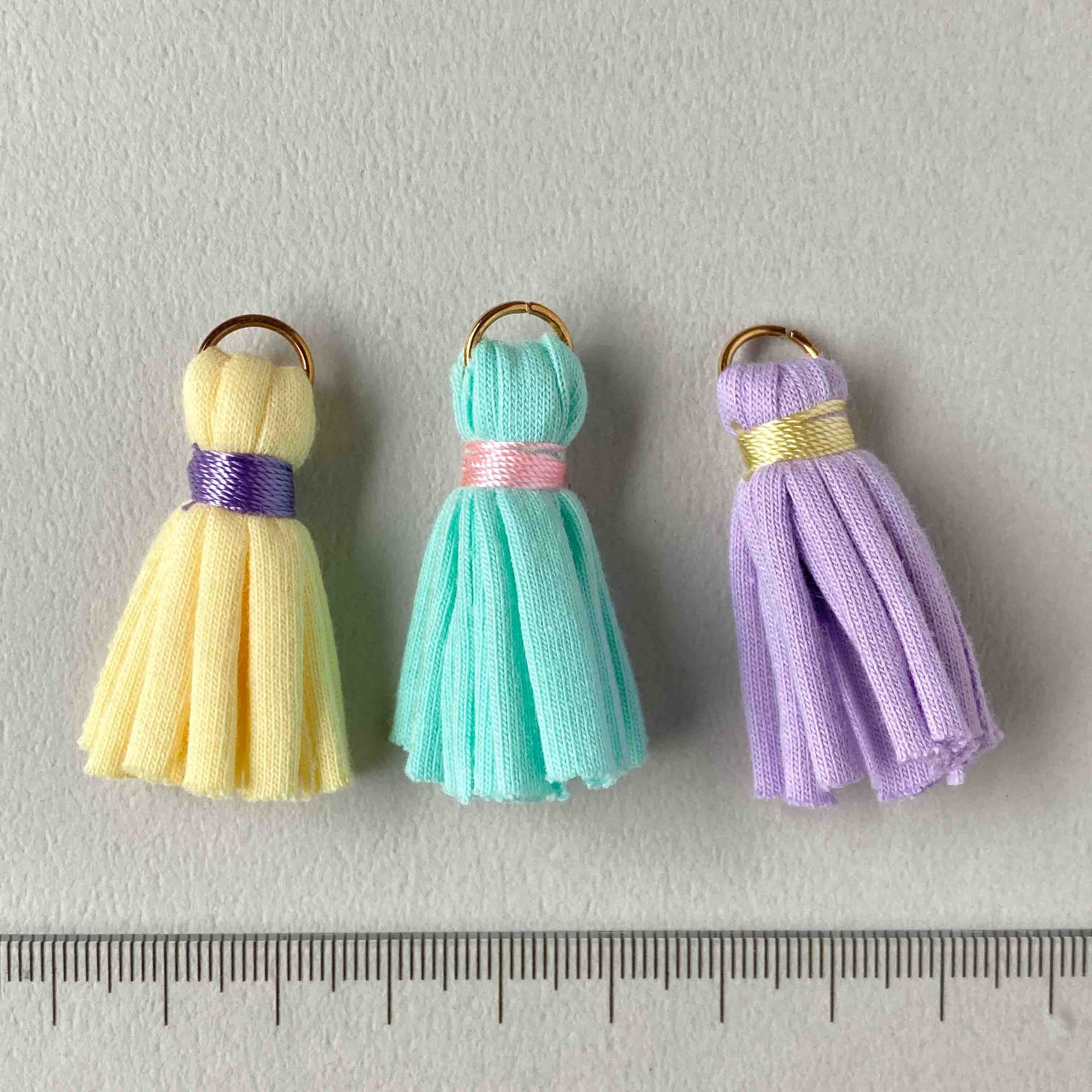 パステルカラーの布タッセル | Dua-アクセサリーパーツショップ