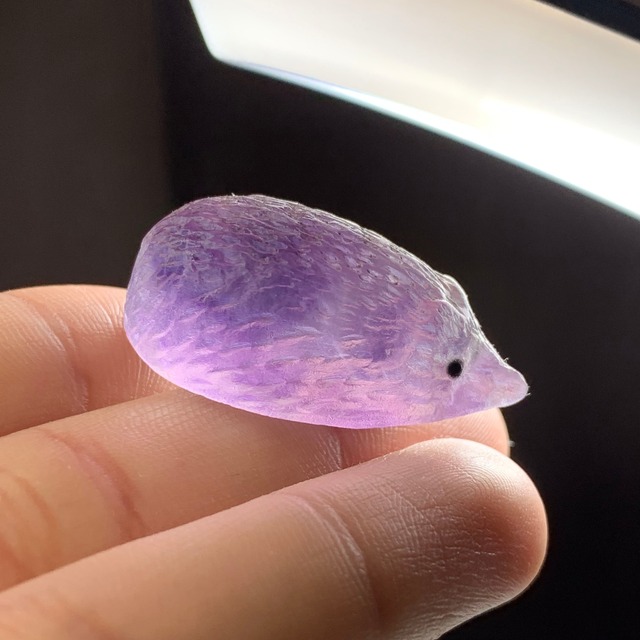 27.可愛い色合い☆フローライト ハリネズミ