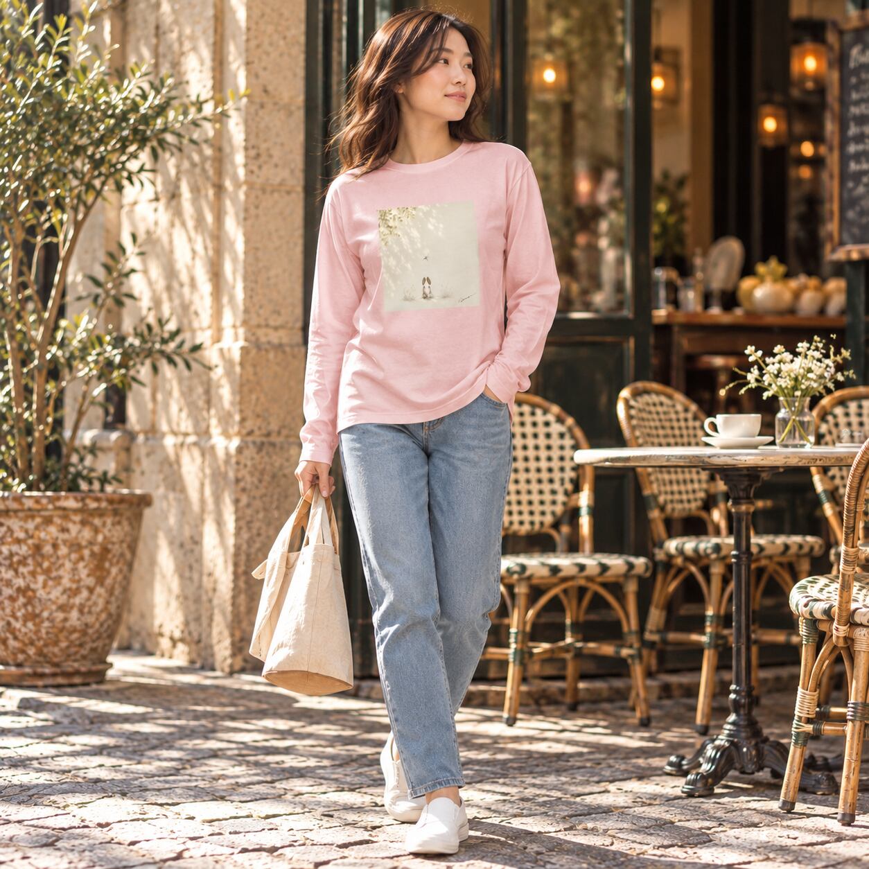 Quiet Light Cavalier Long Sleeve Tee 0109