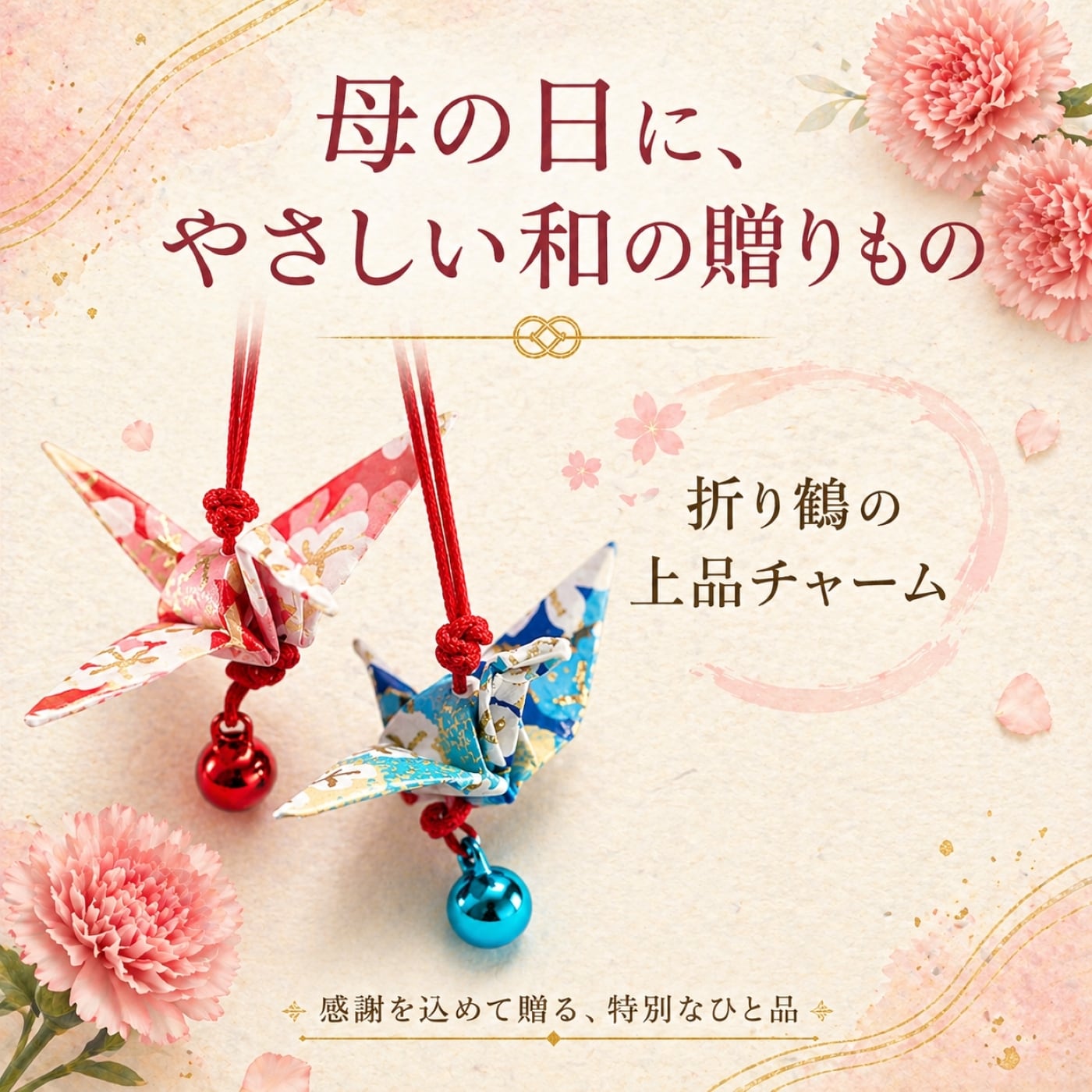 折り鶴 お守り 結守 ペア 夫婦円満 長寿祈願 母の日ギフト