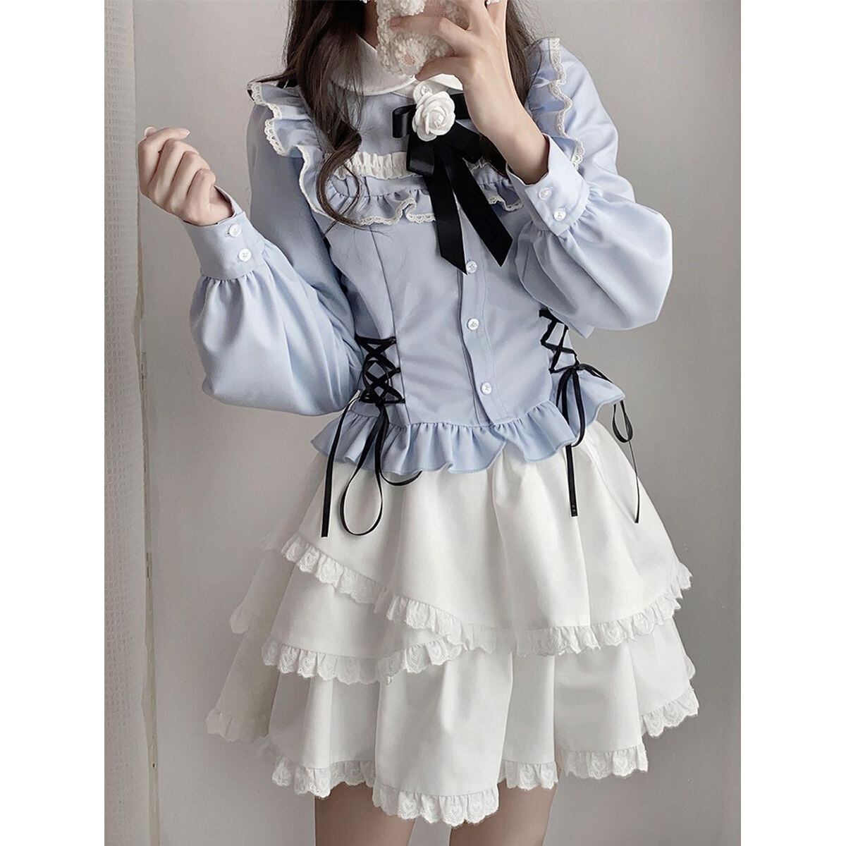 ホワイトティアードスカート | Maiden 