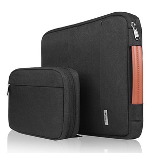 【新着特価】Voova パソコンケース15 15.6 16インチ 衝撃吸収PCケース ノートパソコンケース 取り外し可能な アクセサリーポーチ付き男女兼用パソコンカバン MacBook Air 15インチM2 2023 A294116インチ MacBook Pro M2/M1 Pro/MaxDell Lenovo Asus用パソコンカバー パソコンけーす撥水加工 pcバッグ 手提付き (ブラック)