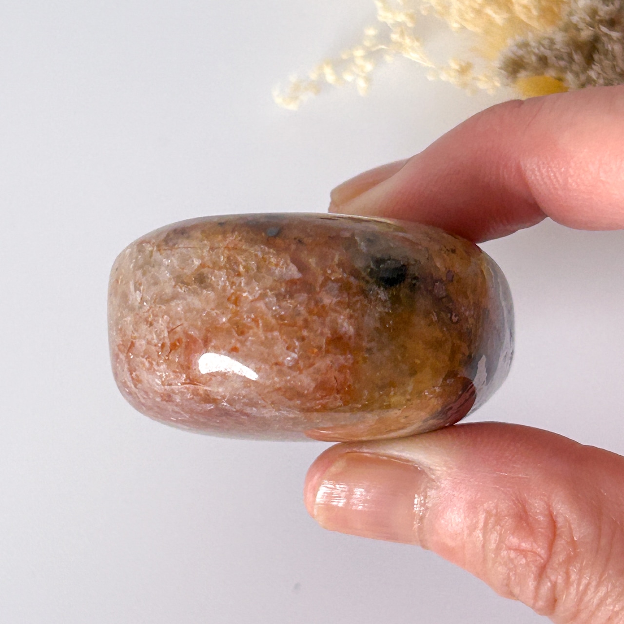 ゴールデンヒーラー&パイライト パーム ＊ Golden Healer & Pyrite ＊ 天然石