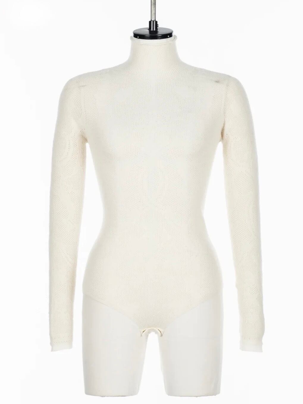 26AW】FETICO フェティコ / ボディスーツ / WOOL LACE KNIT TURTLENECK